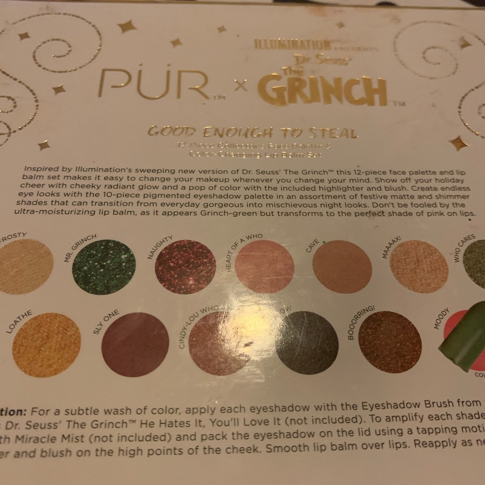 Pur Dr.Seuss The grinch collectors palette